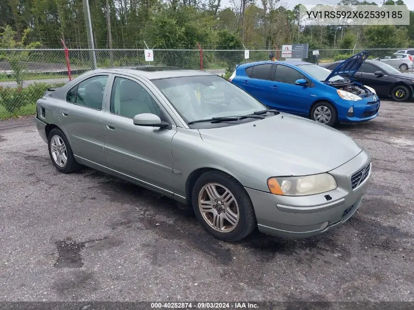 2006 Volvo S60 2.5T VIN: YV1RS592X62539185 Lot: 40252874