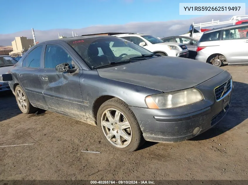 YV1RS592662519497 2006 Volvo S60 2.5T