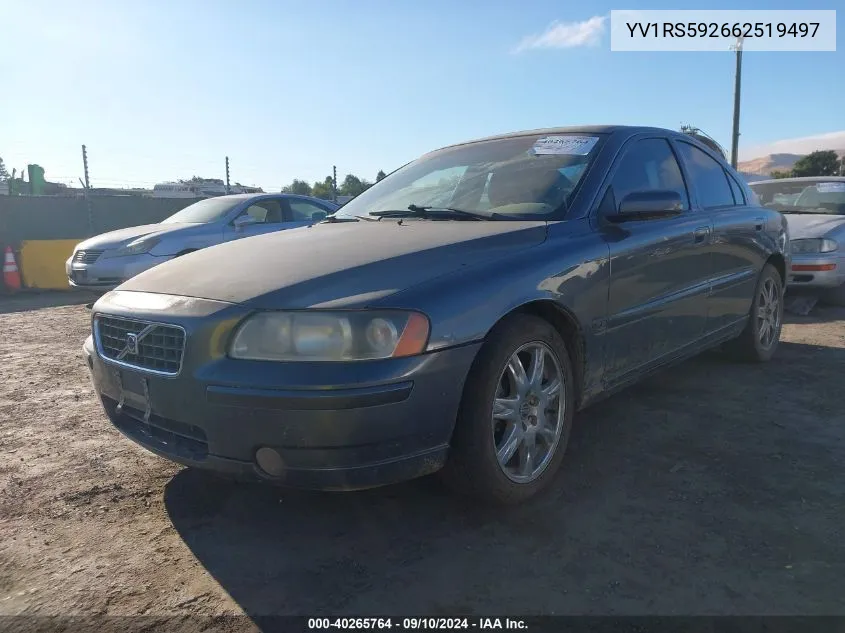 YV1RS592662519497 2006 Volvo S60 2.5T