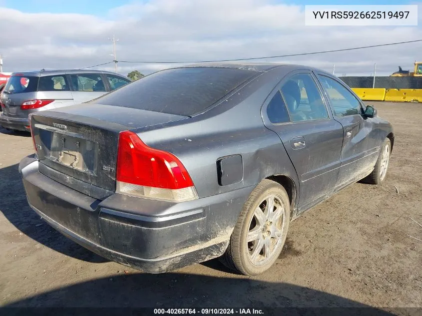 YV1RS592662519497 2006 Volvo S60 2.5T