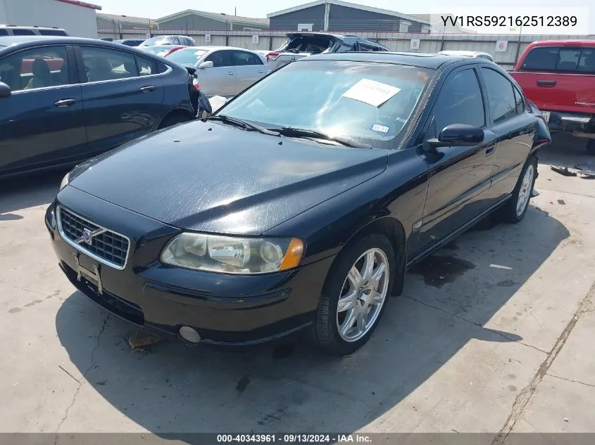 YV1RS592162512389 2006 Volvo S60 2.5T