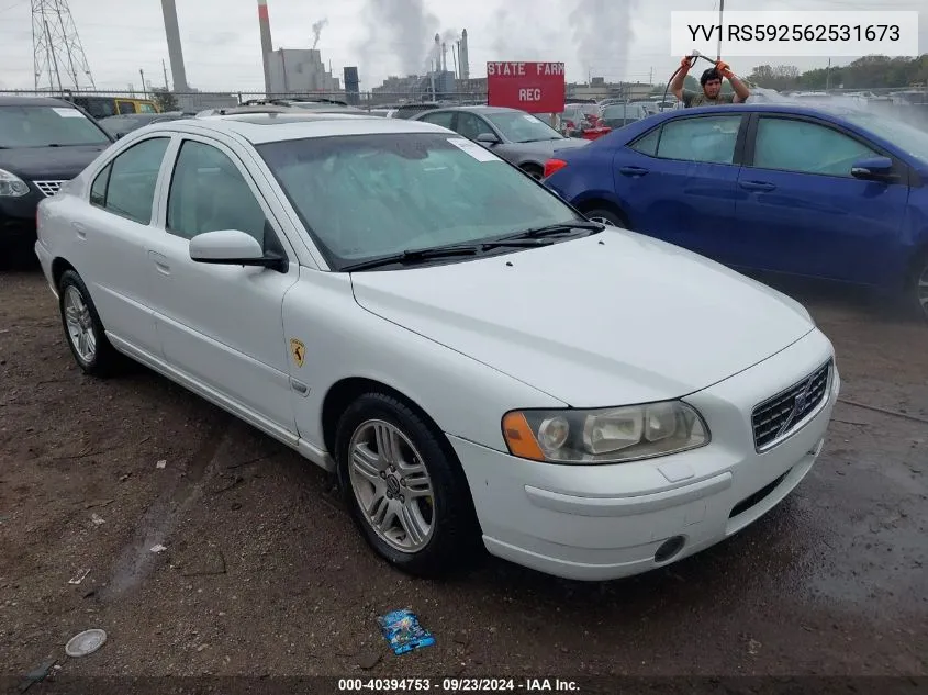 2006 Volvo S60 2.5T VIN: YV1RS592562531673 Lot: 40394753