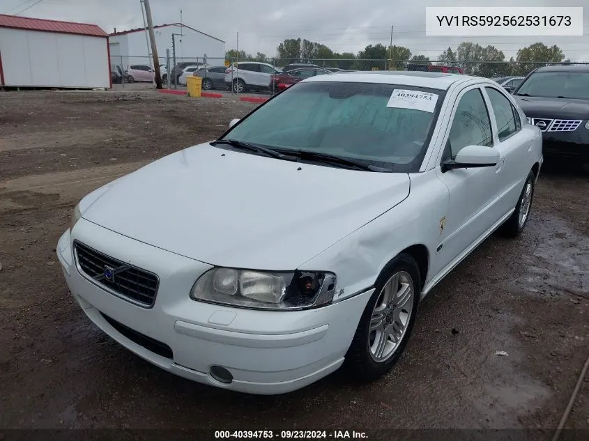 2006 Volvo S60 2.5T VIN: YV1RS592562531673 Lot: 40394753