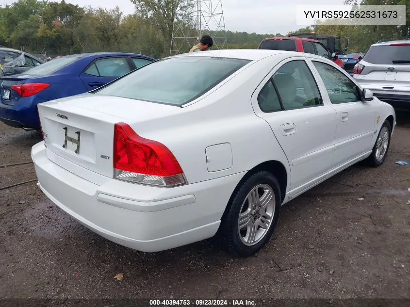 2006 Volvo S60 2.5T VIN: YV1RS592562531673 Lot: 40394753