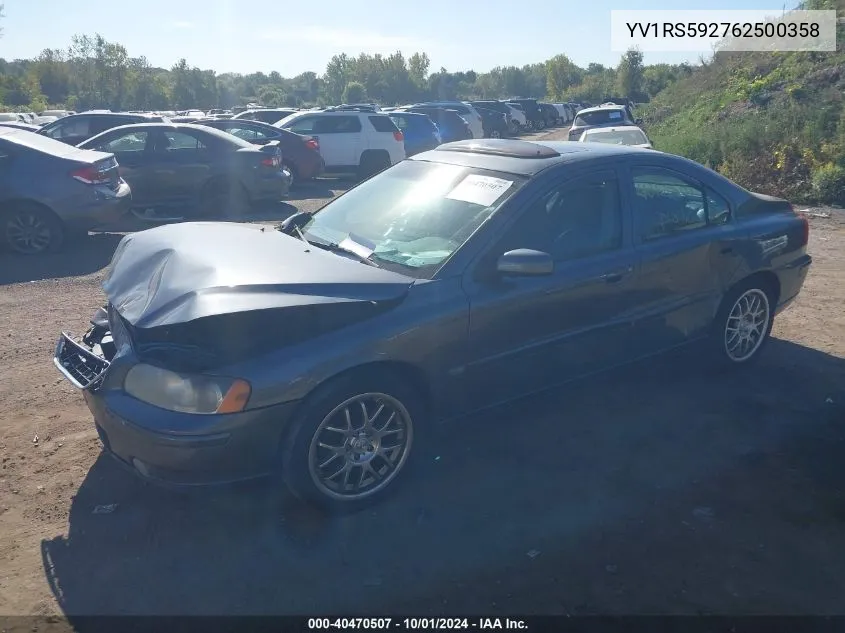 YV1RS592762500358 2006 Volvo S60 2.5T