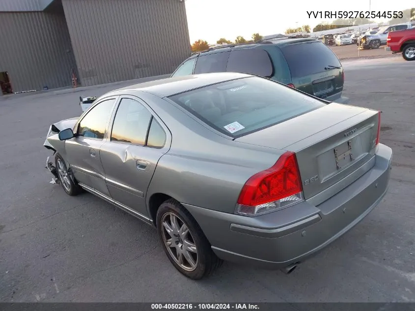 2006 Volvo S60 2.5T VIN: YV1RH592762544553 Lot: 40502216