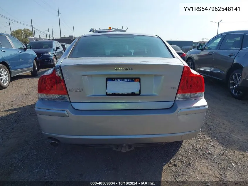 2006 Volvo S60 T5 VIN: YV1RS547962548141 Lot: 40589834