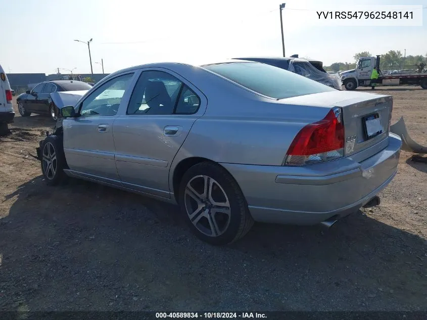 2006 Volvo S60 T5 VIN: YV1RS547962548141 Lot: 40589834