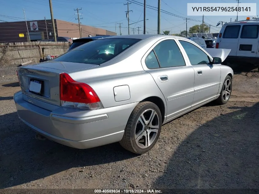 2006 Volvo S60 T5 VIN: YV1RS547962548141 Lot: 40589834