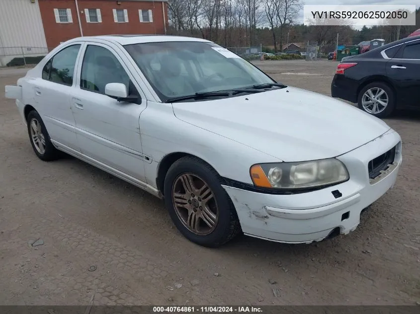 YV1RS592062502050 2006 Volvo S60 2.5T