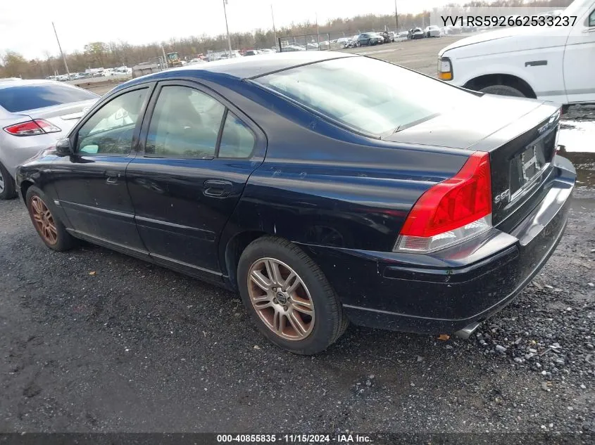 2006 Volvo S60 2.5L Turbo/2.5T VIN: YV1RS592662533237 Lot: 40855835