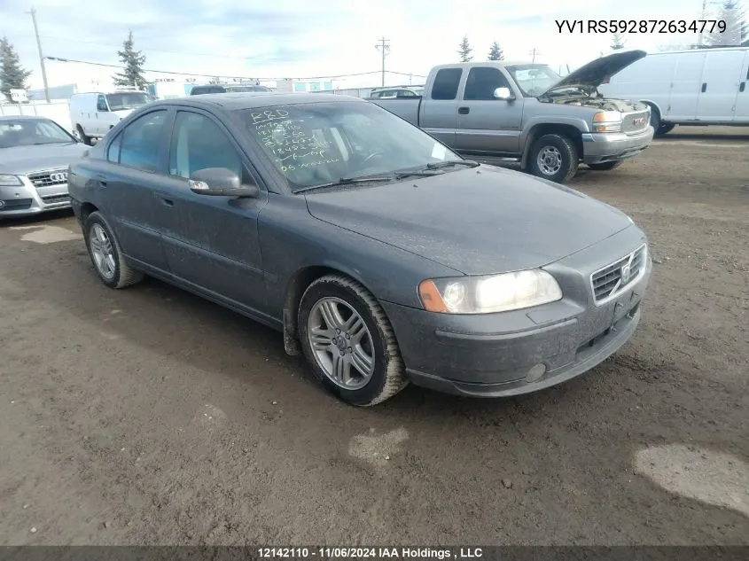 2007 Volvo S60 VIN: YV1RS592872634779 Lot: 12142110