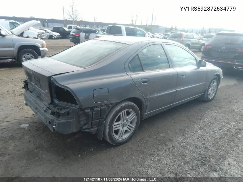 2007 Volvo S60 VIN: YV1RS592872634779 Lot: 12142110