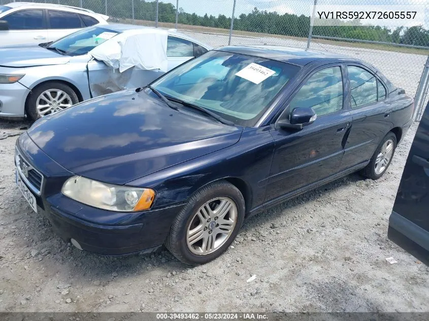 2007 Volvo S60 2.5T VIN: YV1RS592X72605557 Lot: 39493462