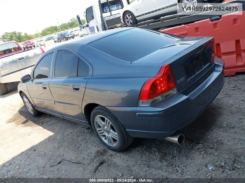 2007 Volvo S60 2.5T VIN: YV1RS592972624875 Lot: 39506522