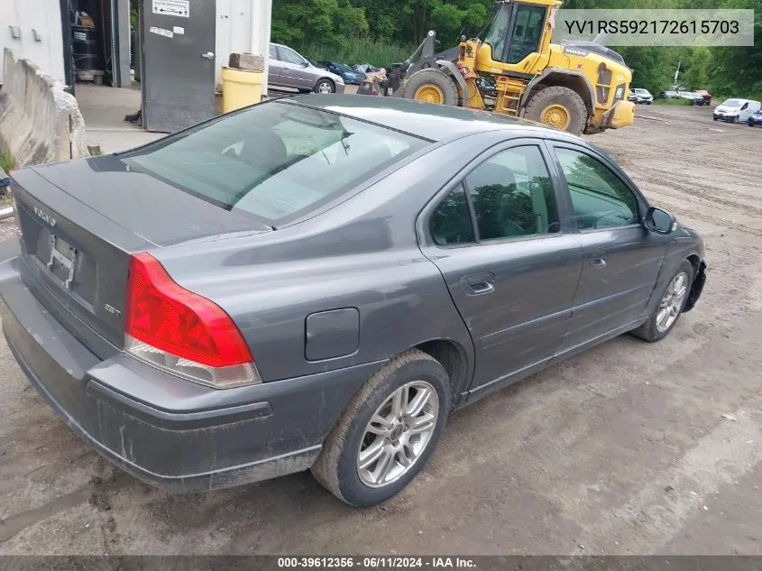 YV1RS592172615703 2007 Volvo S60 2.5T