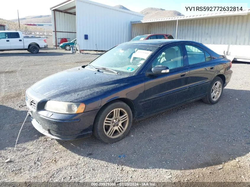 2007 Volvo S60 2.5T VIN: YV1RS592772632814 Lot: 39929360