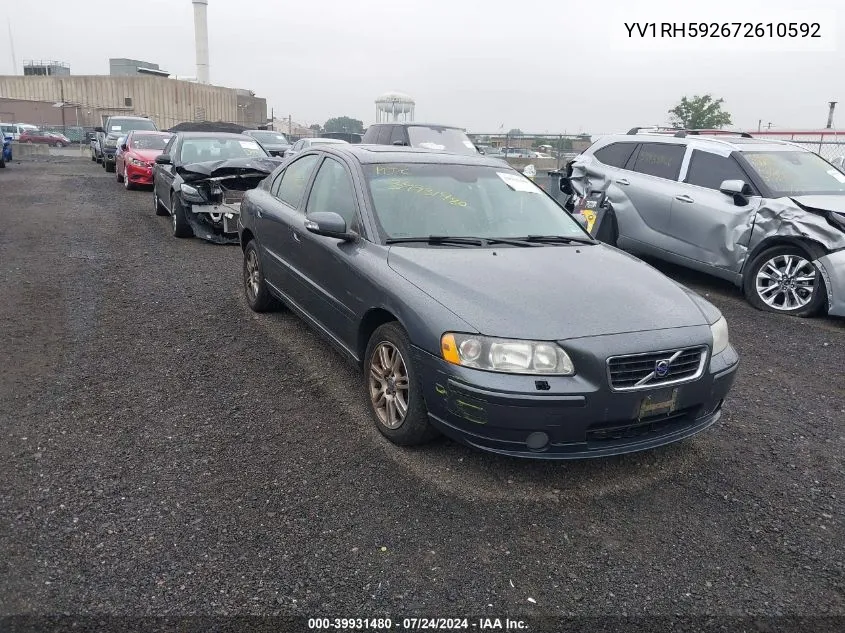 YV1RH592672610592 2007 Volvo S60 2.5T