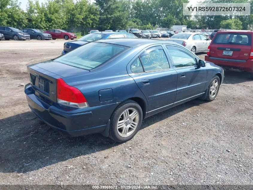 2007 Volvo S60 2.5T VIN: YV1RS592872607324 Lot: 39969572