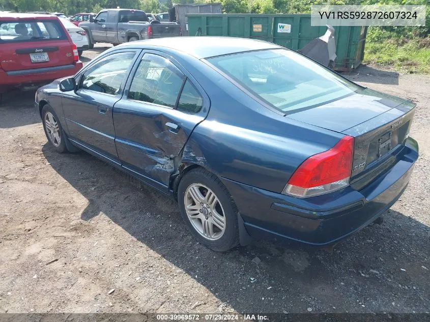 YV1RS592872607324 2007 Volvo S60 2.5T