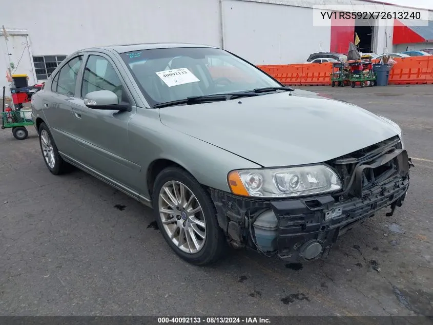 YV1RS592X72613240 2007 Volvo S60 2.5T