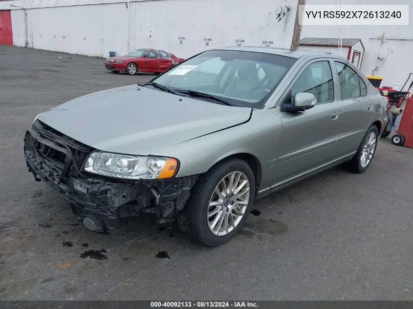 2007 Volvo S60 2.5T VIN: YV1RS592X72613240 Lot: 40092133