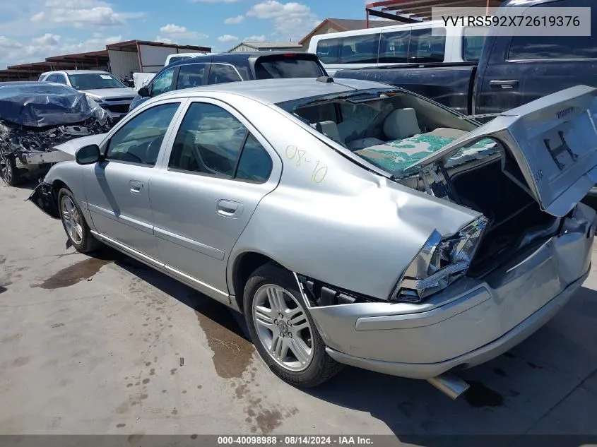 YV1RS592X72619376 2007 Volvo S60 2.5T