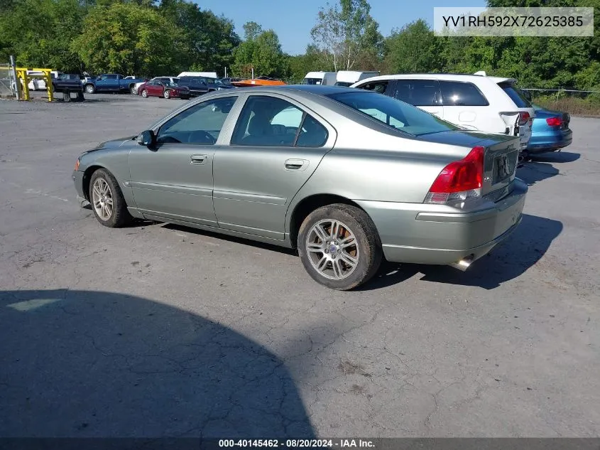 2007 Volvo S60 2.5T VIN: YV1RH592X72625385 Lot: 40145462