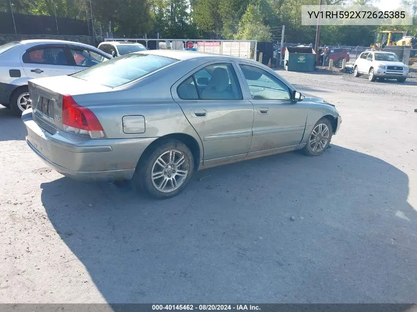 YV1RH592X72625385 2007 Volvo S60 2.5T