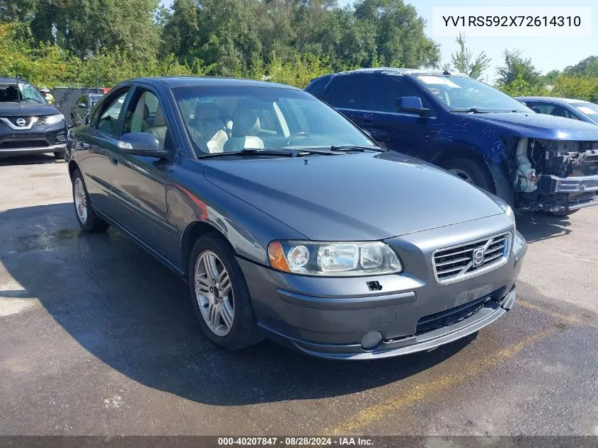 2007 Volvo S60 2.5T VIN: YV1RS592X72614310 Lot: 40207847