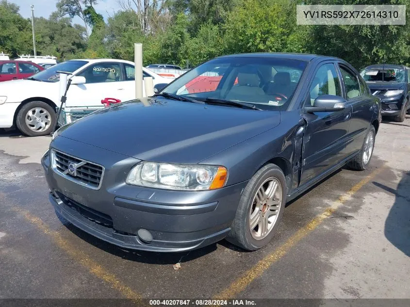 2007 Volvo S60 2.5T VIN: YV1RS592X72614310 Lot: 40207847