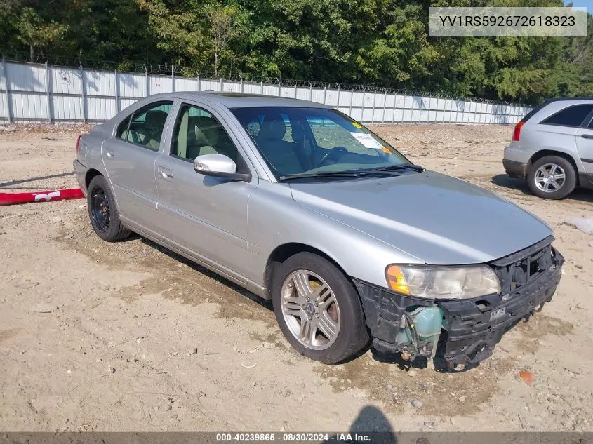 2007 Volvo S60 2.5T VIN: YV1RS592672618323 Lot: 40239865