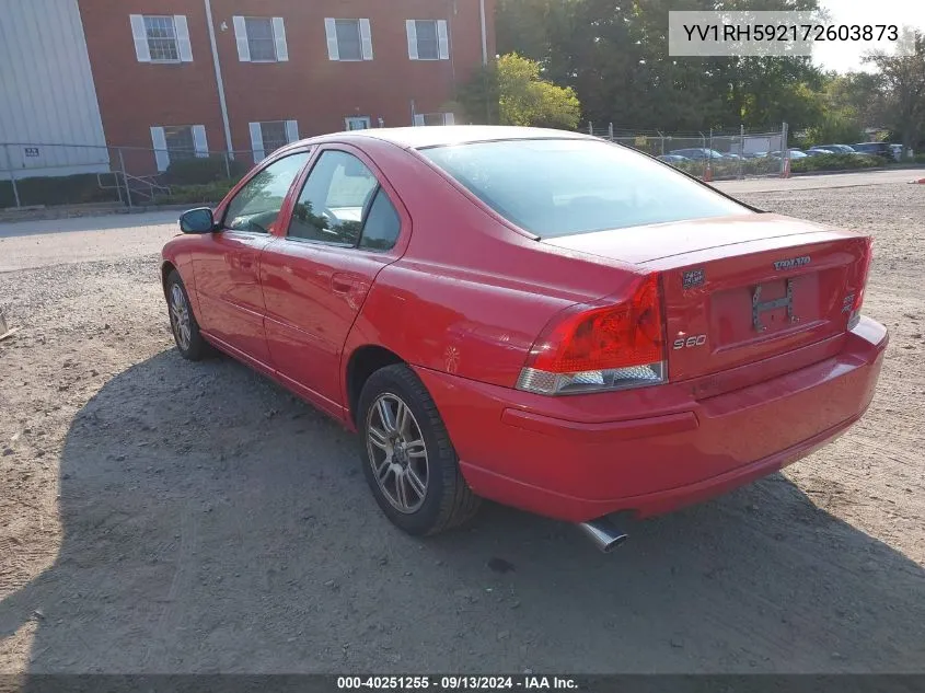 YV1RH592172603873 2007 Volvo S60 2.5T