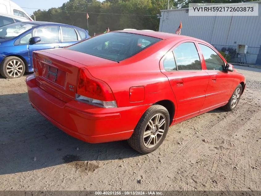 YV1RH592172603873 2007 Volvo S60 2.5T