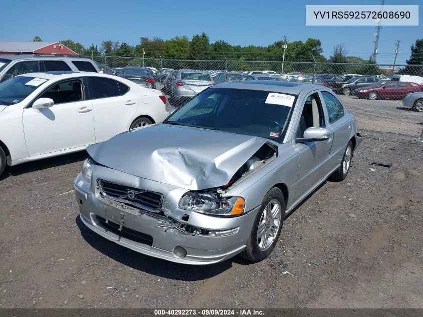 YV1RS592572608690 2007 Volvo S60 2.5T