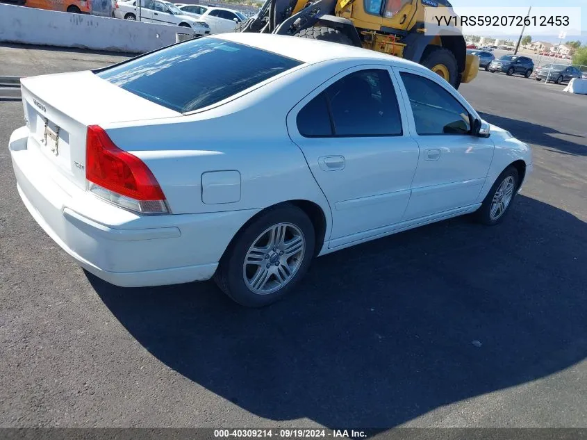 YV1RS592072612453 2007 Volvo S60 2.5T