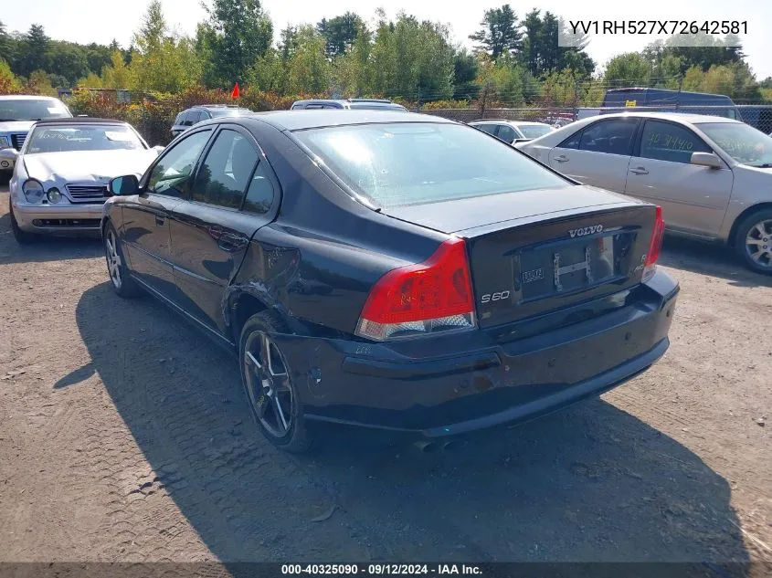 YV1RH527X72642581 2007 Volvo S60 R