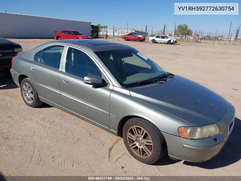 2007 Volvo S60 2.5T VIN: YV1RH592772630754 Lot: 40431749