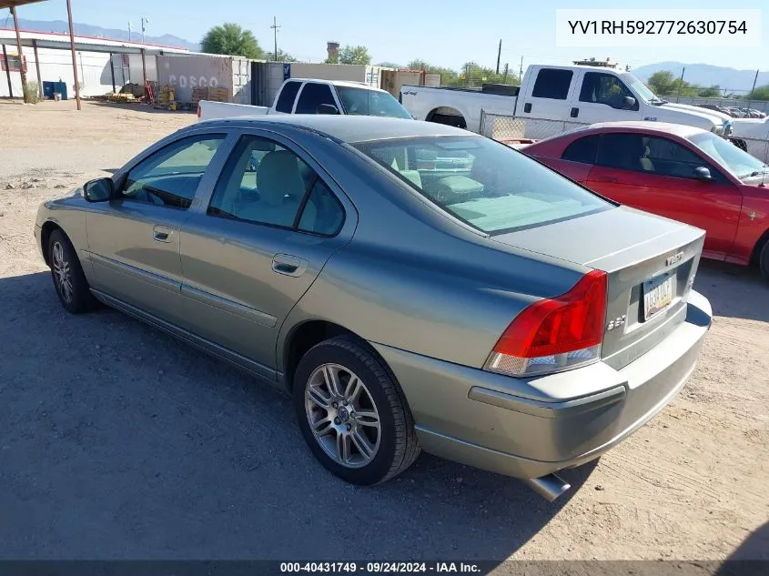 YV1RH592772630754 2007 Volvo S60 2.5T