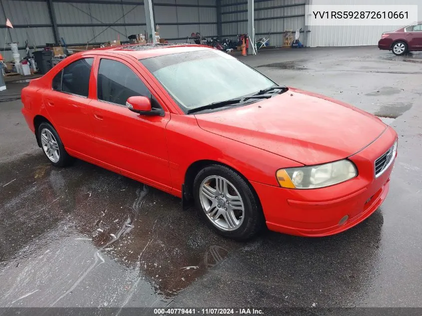 2007 Volvo S60 2.5T VIN: YV1RS592872610661 Lot: 40779441