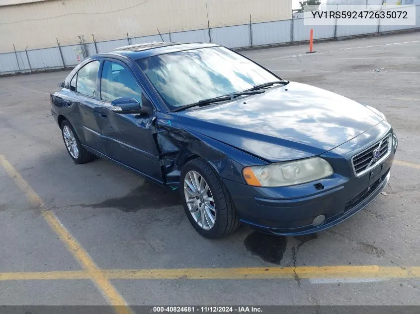 YV1RS592472635072 2007 Volvo S60 2.5T