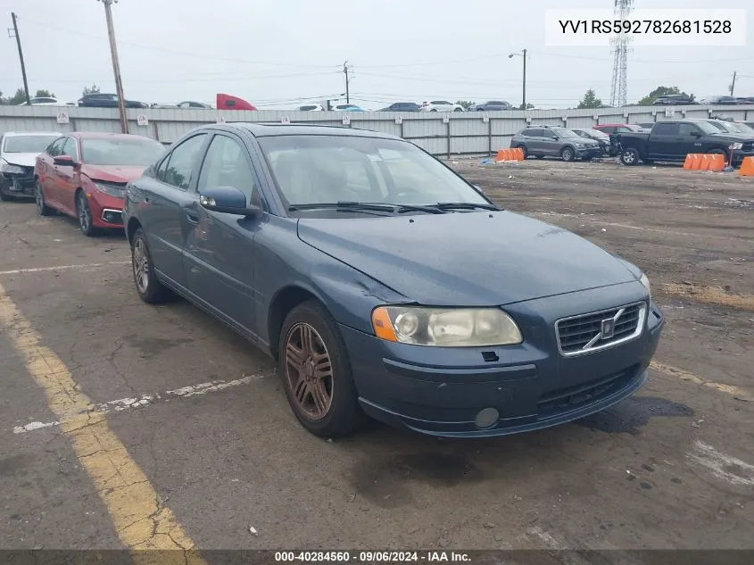 2008 Volvo S60 2.5T VIN: YV1RS592782681528 Lot: 40284560