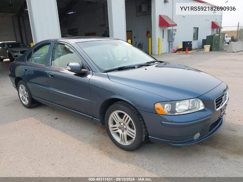 2008 Volvo S60 2.5T VIN: YV1RS592182690936 Lot: 40311431