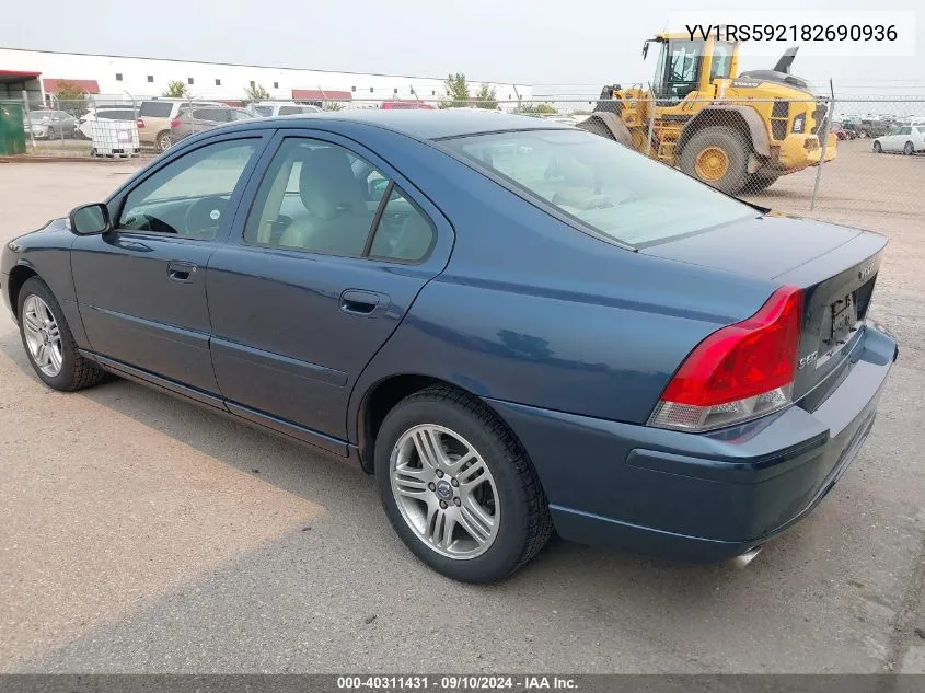 YV1RS592182690936 2008 Volvo S60 2.5T