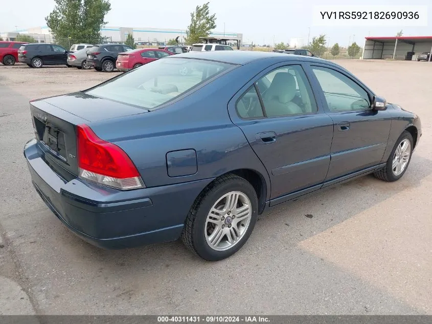 YV1RS592182690936 2008 Volvo S60 2.5T