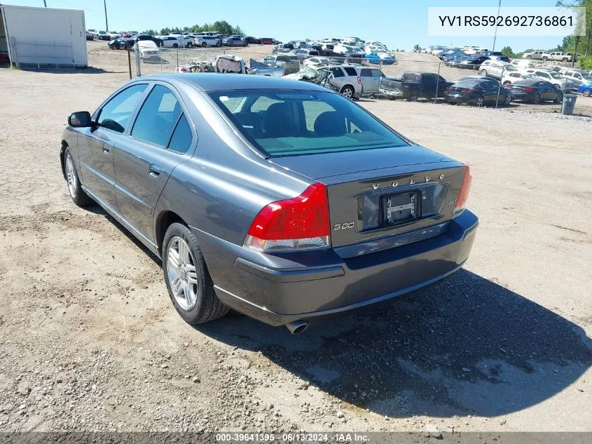 2009 Volvo S60 2.5T/2.5T Special Edition VIN: YV1RS592692736861 Lot: 39641395