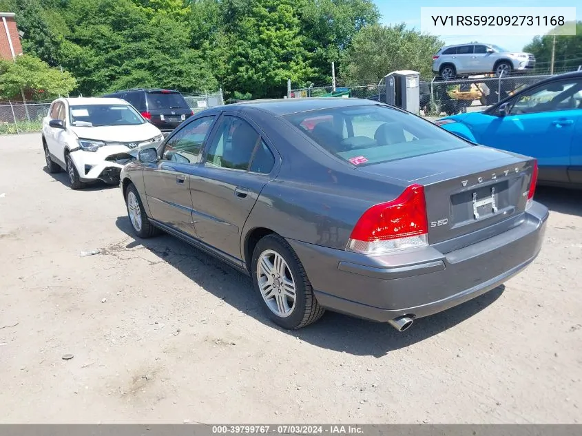 2009 Volvo S60 2.5T/2.5T Special Edition VIN: YV1RS592092731168 Lot: 39799767