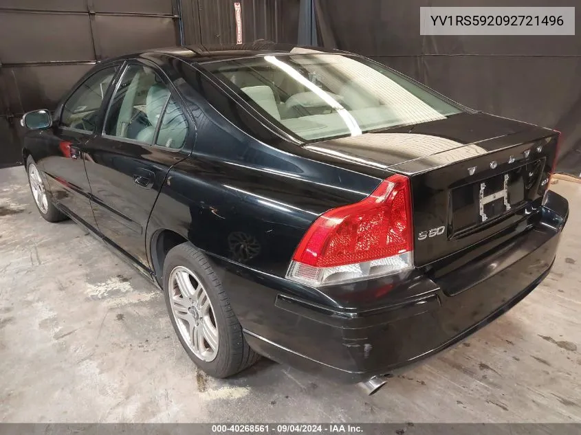 YV1RS592092721496 2009 Volvo S60 2.5T/2.5T Special Edition