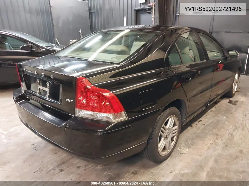 YV1RS592092721496 2009 Volvo S60 2.5T/2.5T Special Edition