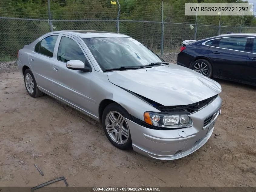 YV1RS592692721292 2009 Volvo S60 2.5T/2.5T Special Edition